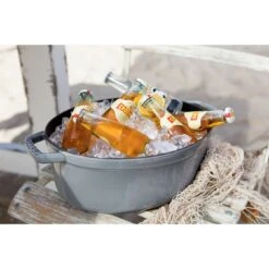 Staub Cocotte 31 Cm, Oval, Graphit-Grau, Gusseisen -Staub 000010999