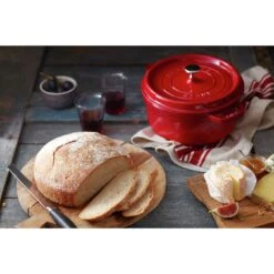 Staub Cocotte 24 Cm, Rund, Kirsch-Rot, Gusseisen 11 Staub Cocotte 24 Cm, Rund, Kirsch-Rot, Gusseisen -Staub 000017827