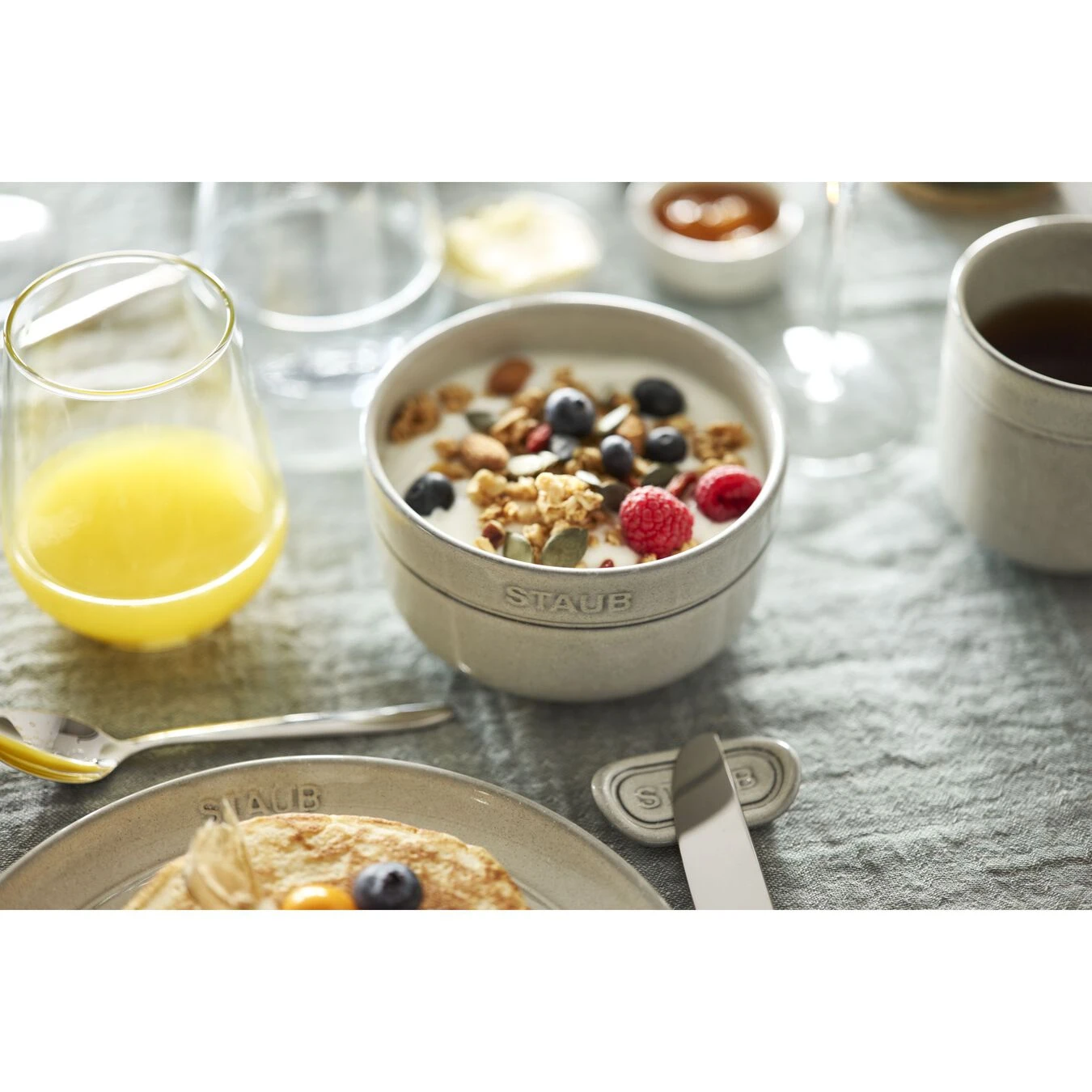 Staub Schüssel 10 Cm, Keramik, Weisser Trüffel 4 Staub Schüssel 10 Cm, Keramik, Weisser Trüffel – Bild 2