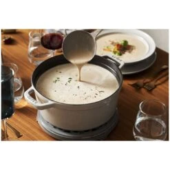 Staub Cocotte 28 Cm, Rund, Weisser Trüffel, Gusseisen -Staub 000019589