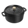 Staub Cocotte 24 Cm, Rund, Schwarz, Gusseisen -Staub 1003195 3