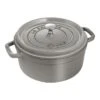 Staub Cocotte 24 Cm, Rund, Graphit-Grau, Gusseisen -Staub 1003199 3