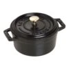 Staub Mini Cocotte 10 Cm, Rund, Schwarz, Gusseisen