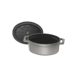 Staub Mini Cocotte 11 Cm, Oval, Graphit-Grau, Gusseisen -Staub 40500 116 0 5