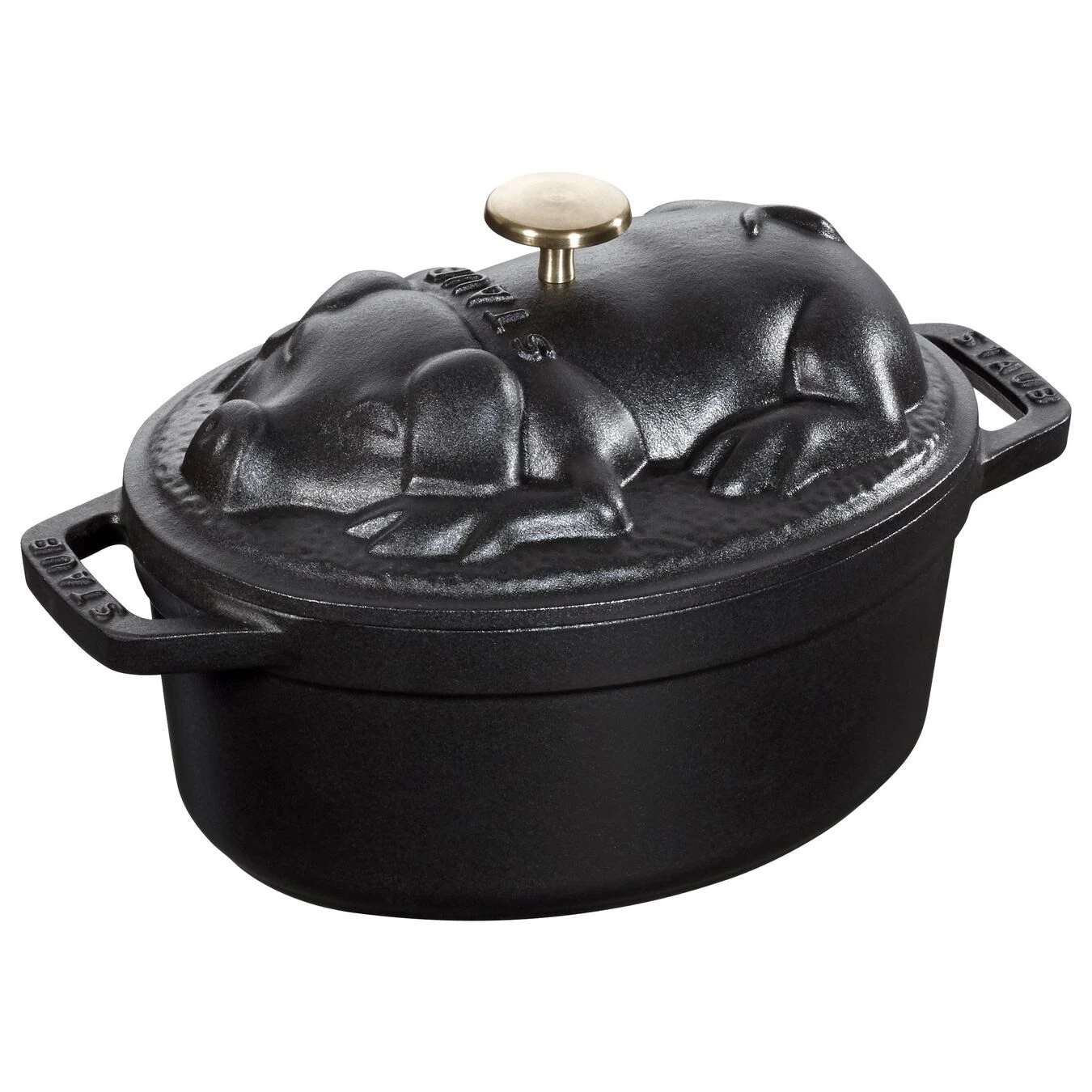 Staub Cocotte 17 Cm, Oval, Schwarz, Gusseisen 4 Staub Cocotte 17 Cm, Oval, Schwarz, Gusseisen – Bild 2