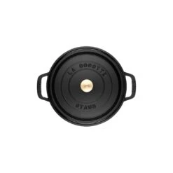 Staub Cocotte 26 Cm, Rund, Schwarz, Gusseisen -Staub 40500 241 0 8