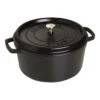 Staub Cocotte 28 Cm, Rund, Schwarz, Gusseisen