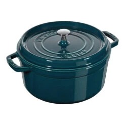 Staub Cocotte 28 Cm, Rund, La-Mer, Gusseisen