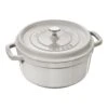 Staub Cocotte 24 Cm, Rund, Weisser Trüffel, Gusseisen -Staub 40501 412 0 1