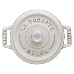 Staub Mini Cocotte 10 Cm, Rund, Weisser Trüffel, Gusseisen -Staub 40501408 3