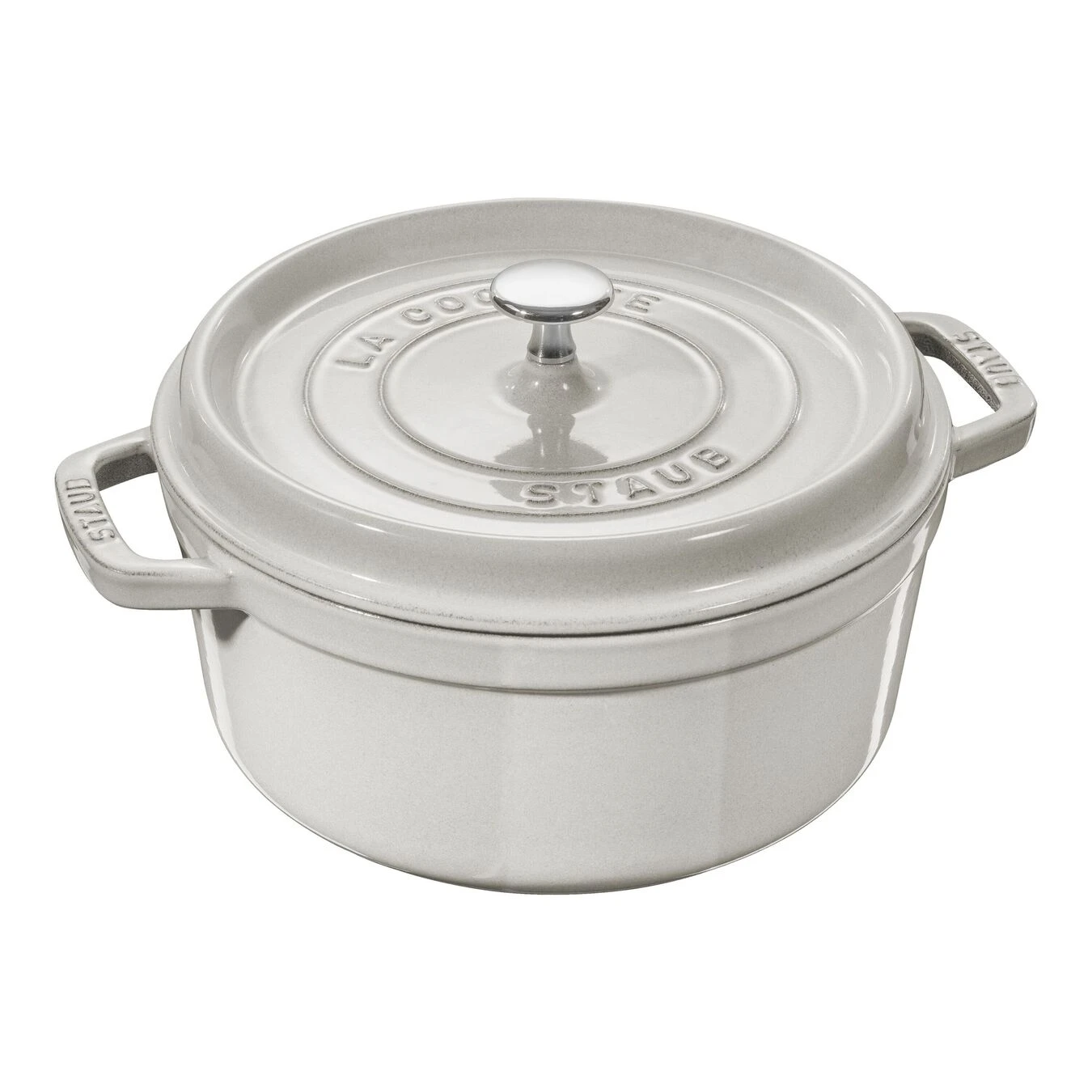 Staub Cocotte 18 Cm, Rund, Weisser Trüffel, Gusseisen 3 Staub Cocotte 18 Cm, Rund, Weisser Trüffel, Gusseisen