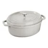 Staub Cocotte 23 Cm, Oval, Weisser Trüffel, Gusseisen -Staub 40501421