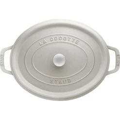 Staub Cocotte 27 Cm, Oval, Weisser Trüffel, Gusseisen -Staub 40501422 3
