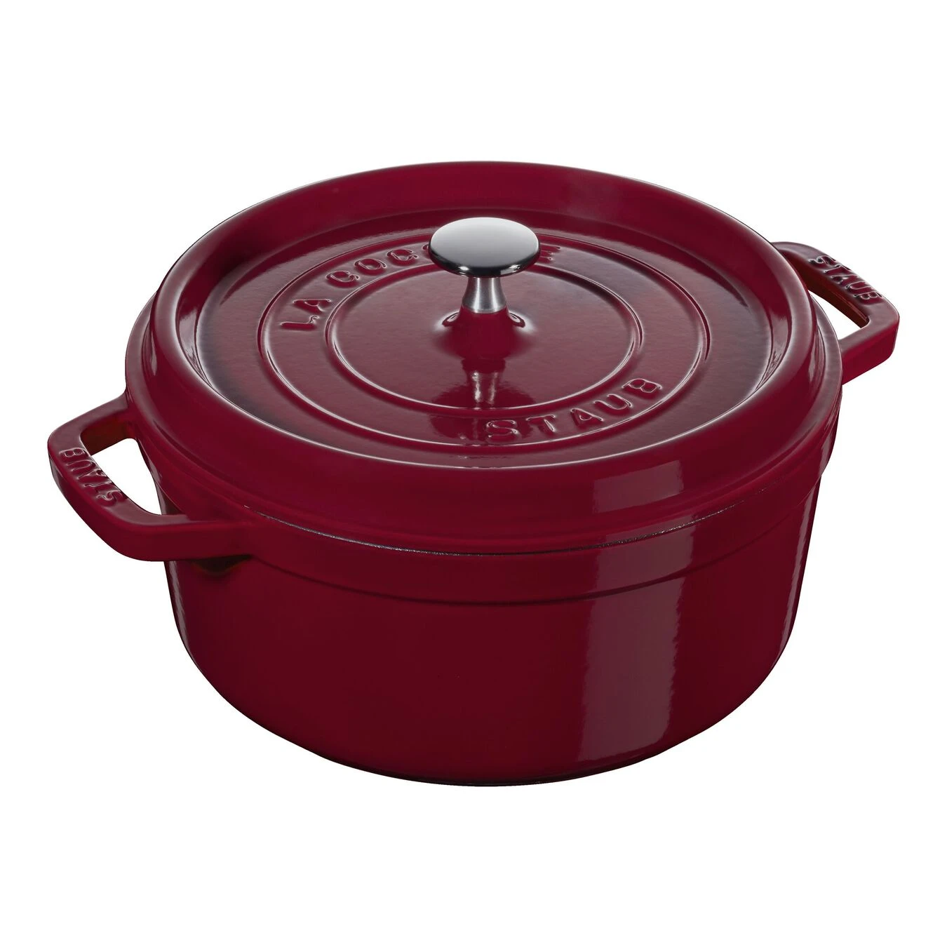 Staub Cocotte 26 Cm, Rund, Bordeaux, Gusseisen 3 Staub Cocotte 26 Cm, Rund, Bordeaux, Gusseisen