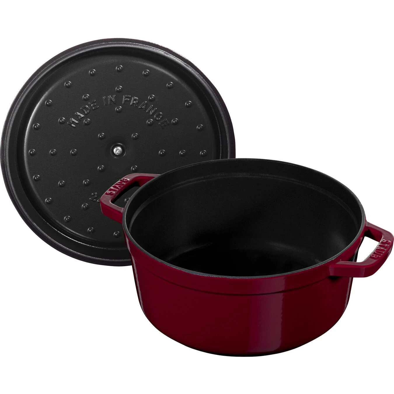 Staub Cocotte 26 Cm, Rund, Bordeaux, Gusseisen 7 Staub Cocotte 26 Cm, Rund, Bordeaux, Gusseisen – Bild 5