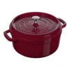 Staub Cocotte 24 Cm, Rund, Bordeaux, Gusseisen -Staub 40502294