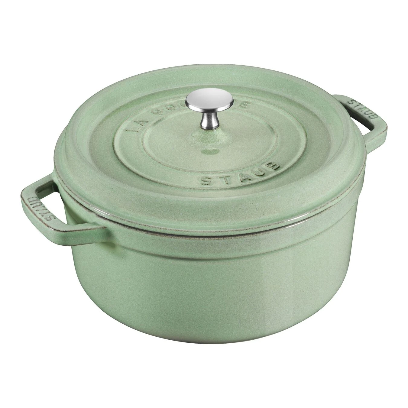 Staub Cocotte 22 Cm, Rund, Salbeigrün, Gusseisen 3 Staub Cocotte 22 Cm, Rund, Salbeigrün, Gusseisen