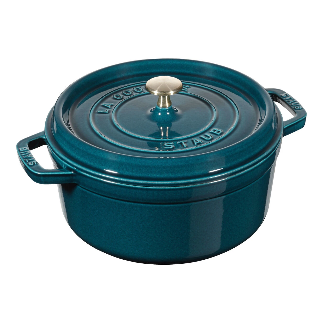 Staub Cocotte 24 Cm, Rund, La-Mer, Gusseisen 3 Staub Cocotte 24 Cm, Rund, La-Mer, Gusseisen