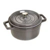 Staub Cocotte 22 Cm, Rund, Graphit-Grau, Gusseisen -Staub 40509 304 0 1 1