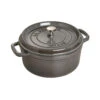 Staub Cocotte 26 Cm, Rund, Graphit-Grau, Gusseisen -Staub 40509 312 1