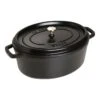 Staub Cocotte 33 Cm, Oval, Schwarz, Gusseisen -Staub 40509 322 0 1