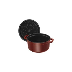 Staub Cocotte 22 Cm, Rund, Grenadine-Rot, Gusseisen -Staub 40509 355 0 5 1