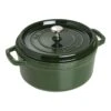 Staub Cocotte 26 Cm, Rund, Basilikum-Grün, Gusseisen -Staub 40509 356 0 1