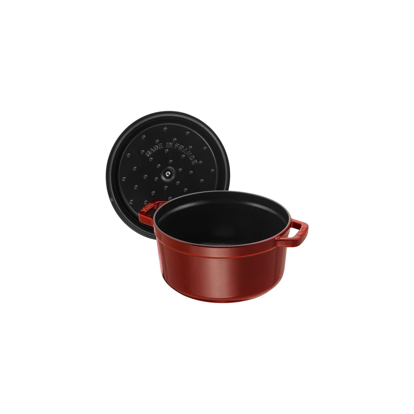 Staub Cocotte 28 Cm, Rund, Grenadine-Rot, Gusseisen 4 Staub Cocotte 28 Cm, Rund, Grenadine-Rot, Gusseisen – Bild 2