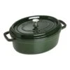 Staub Cocotte 29 Cm, Oval, Basilikum-Grün, Gusseisen -Staub 40509 363 0 1