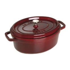 Staub Cocotte 33 Cm, Oval, Grenadine-Rot, Gusseisen -Staub 40509 364 0 2 2