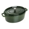 Staub Cocotte 31 Cm, Oval, Basilikum-Grün, Gusseisen -Staub 40509 365 1
