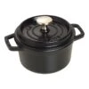 Staub Cocotte 14 Cm, Rund, Schwarz, Gusseisen -Staub 40509 476 0 1