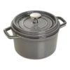 Staub Cocotte 16 Cm, Rund, Graphit-Grau, Gusseisen -Staub 40509 479 0 1