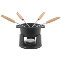 Staub Mini Fondue Set 10 Cm, Schwarz -Staub 40509 587 0 000000875
