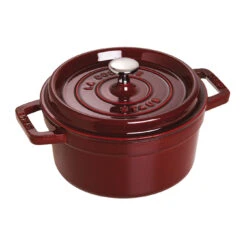 Staub Cocotte 22 Cm, Rund, Grenadine-Rot, Gusseisen