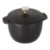 Staub Reis-Cocotte 16 Cm, Rund, Schwarz, Gusseisen -Staub 40509 655 0 1