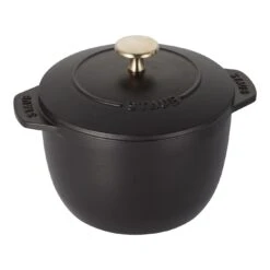 Staub Reis-Cocotte 16 Cm, Rund, Schwarz, Gusseisen