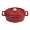 Staub Mini Cocotte 11 Cm, Oval, Kirsch-Rot, Gusseisen -Staub 40509 807 0 1