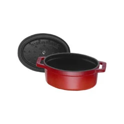 Staub Mini Cocotte 11 Cm, Oval, Kirsch-Rot, Gusseisen -Staub 40509 807 0 5