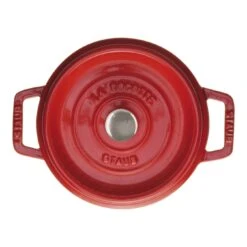 Staub Cocotte 18 Cm, Rund, Kirsch-Rot, Gusseisen