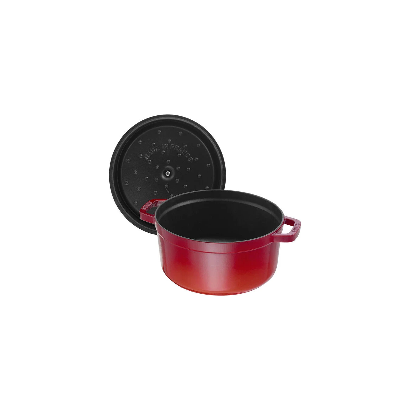 Staub Cocotte 26 Cm, Rund, Kirsch-Rot, Gusseisen 5 Staub Cocotte 26 Cm, Rund, Kirsch-Rot, Gusseisen – Bild 3
