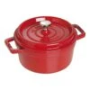 Staub Cocotte 20 Cm, Rund, Kirsch-Rot, Gusseisen -Staub 40509 820 0 2