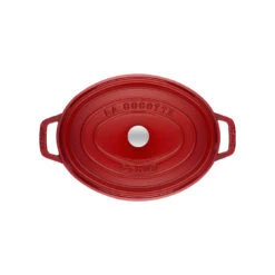 Staub Cocotte 31 Cm, Oval, Kirsch-Rot, Gusseisen -Staub 40509 830 0 2 2