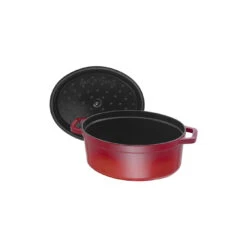 Staub Cocotte 33 Cm, Oval, Kirsch-Rot, Gusseisen -Staub 40509 830 0 5 1