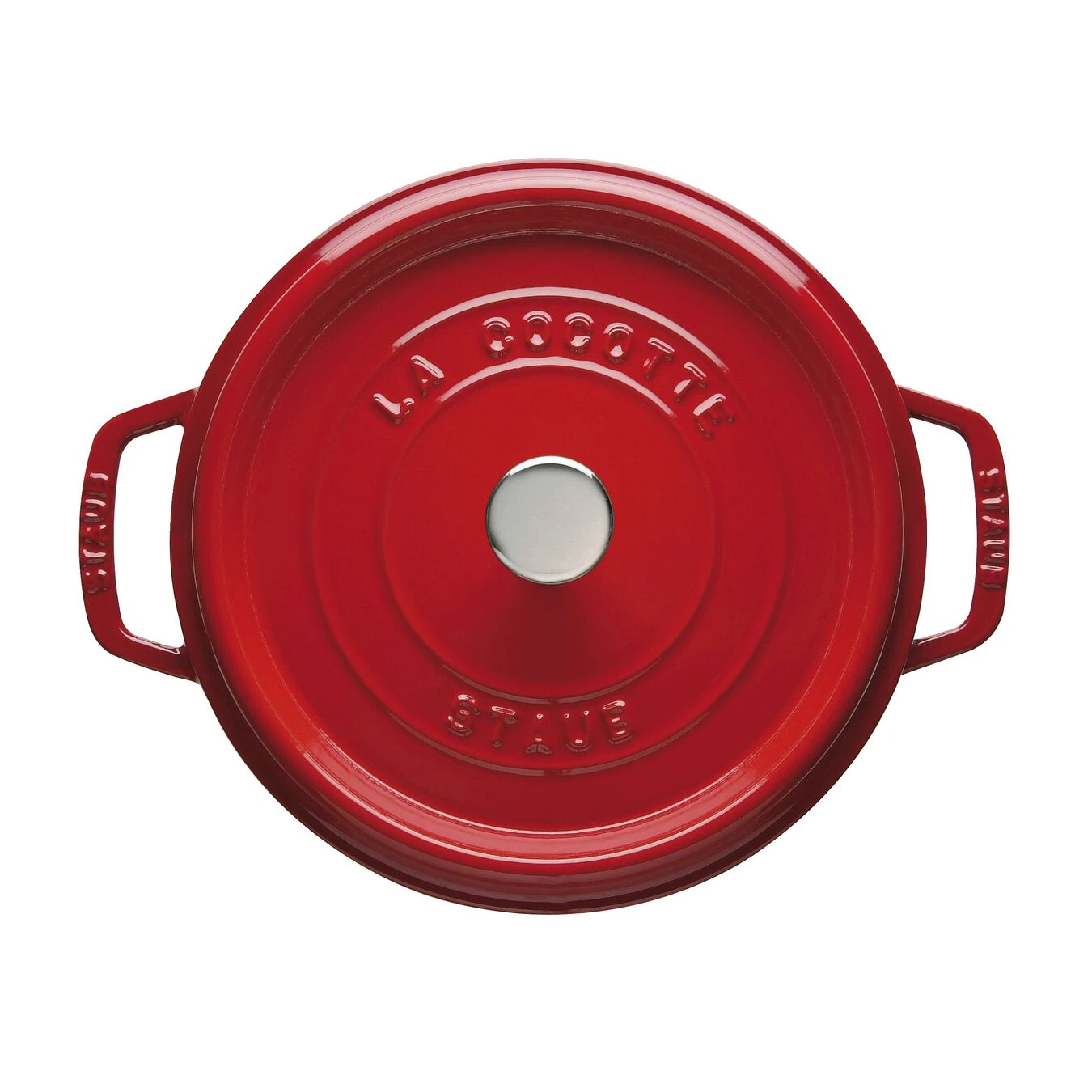 Staub Cocotte 24 Cm, Rund, Kirsch-Rot, Gusseisen 4 Staub Cocotte 24 Cm, Rund, Kirsch-Rot, Gusseisen – Bild 2