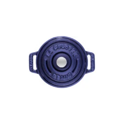 Staub Mini Cocotte 10 Cm, Rund, Dunkelblau, Gusseisen