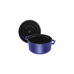 Staub Cocotte 30 Cm, Rund, Dunkelblau, Gusseisen -Staub 40510 265 0 5 1