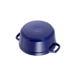 Staub Cocotte 28 Cm, Rund, Dunkelblau, Gusseisen -Staub 40510 283 0 5 1