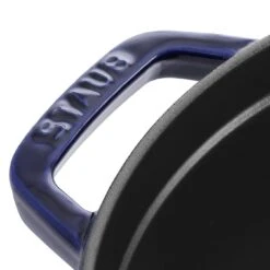 Staub Cocotte 28 Cm, Rund, Dunkelblau, Gusseisen -Staub 40510 283 0 6 1