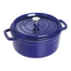 Staub Cocotte 26 Cm, Rund, Dunkelblau, Gusseisen